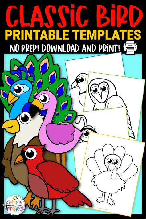 Printable Bird Templates Simple Mom Project