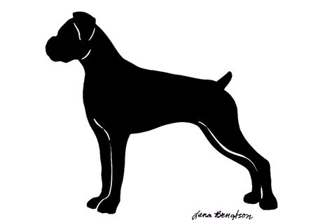 My Pet Silhouette Boxer Dog Tattoo Boxer Dogs Dog Silhouette