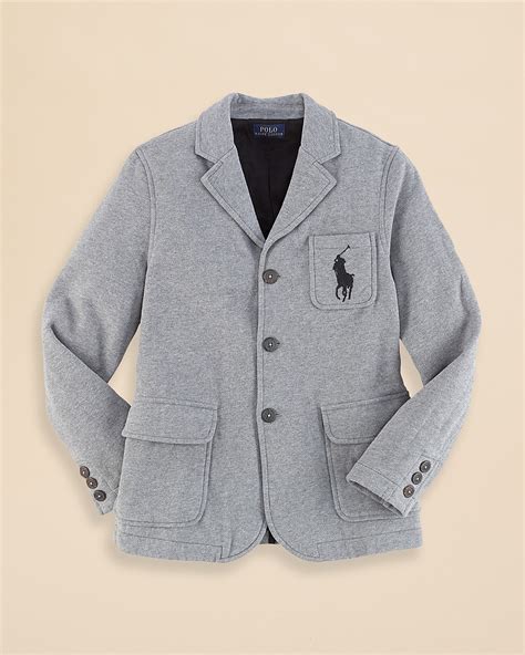 Ralph Lauren Childrenswear Boys Collection Fleece Blazer Sizes S Xl