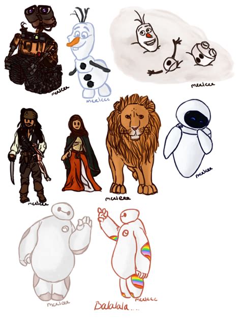 Disney Characters By Merleee On Deviantart