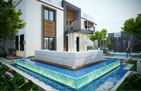 Villa Landscape Exterior Design On Behance