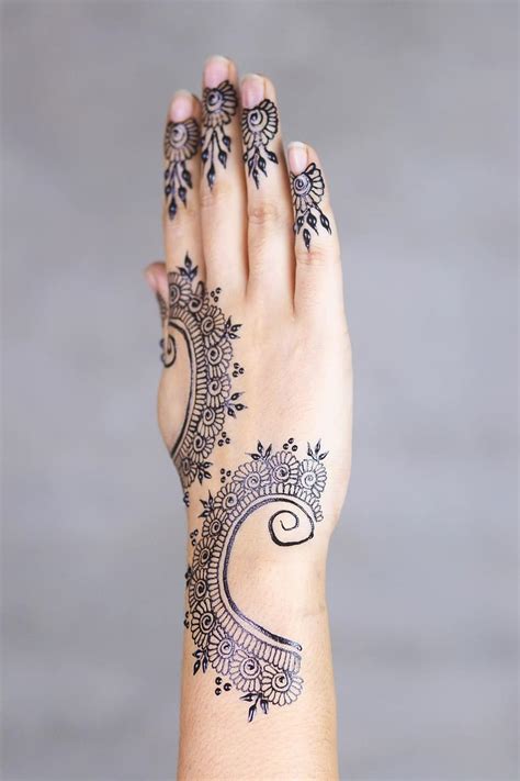 Henna Hands Mehendi Pattern Female Palms Design Decoration