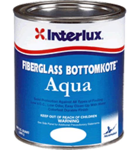 Interlux Fiberglass Bottomkote Aqua Boat Bottom Paint