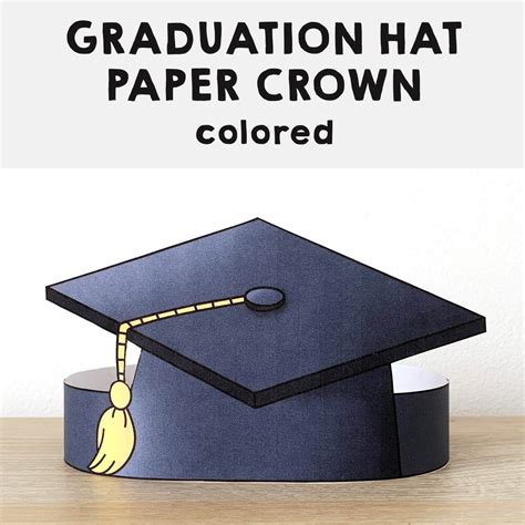 Graduation Hat Paper Headband Printable Craft Made By Teachers