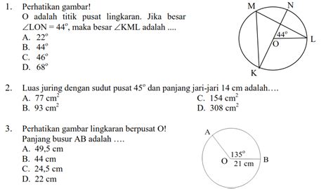 Soal statistik matematika sd kelas 6. Latihan Soal Lingkaran - MATEMATIKA