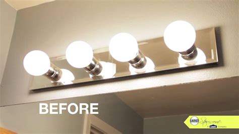 Once you get to the electrical wires you will need to use an amp meter to ensure that there is no current running through the wires. Bathroom Makeover Tip, Replace your Bathroom Lighting ...