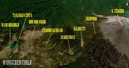 Lokasi ini berada di jalur. Oro-Oro Ombo Gunung Semeru - wongcrewchild