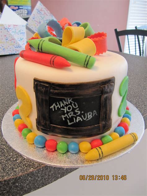 This link is to an external site that may or may not meet accessibility guidelines. End of School - 6" cake Design was inspired by all the ...