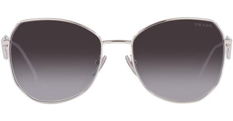 Prada Pr 57ys Sunglasses In Silver Metallic Lyst
