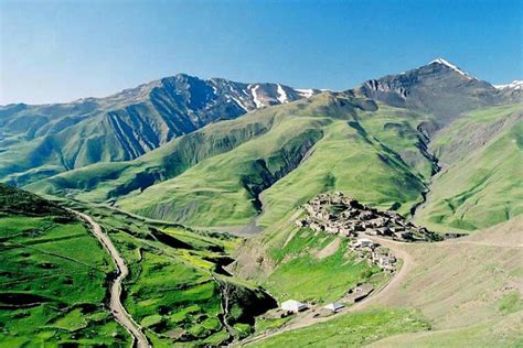 The Mountain Village Of Xinaliq Embedded In The Greater Caucasus