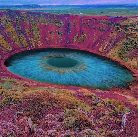 Kerid Crater Lake Iceland Picture Of The Day