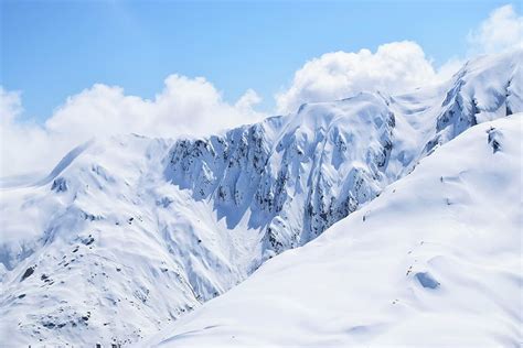 Hd Wallpaper Mountains Snowy Peaks Mountain Top Scenery Range