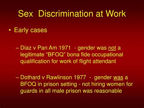 Ppt Sex Discrimination At Work Powerpoint Presentation Free Download Id 3806859