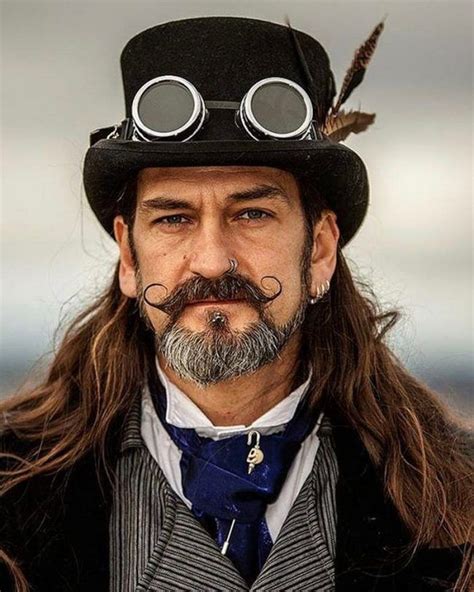 Handlebar Mustache 31 Steampunk Characters Steampunk Victorian