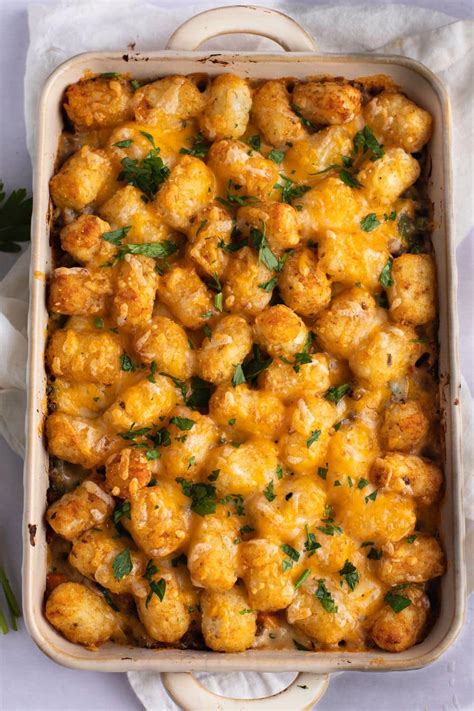 Tater Tot Casserole Recipe Easy And Delicious Insanely Good