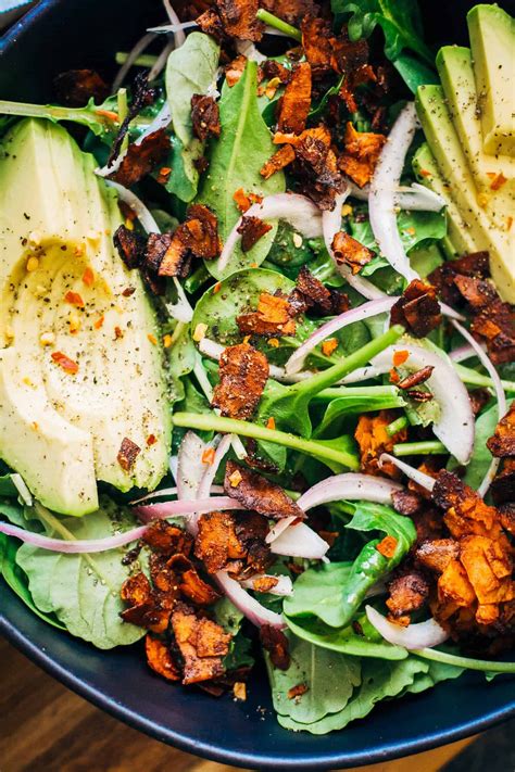 It's definitely not snack size, but they can be lunch appropriate. Vegan Breakfast Salad | Well and Full | #vegan #healthy # ...