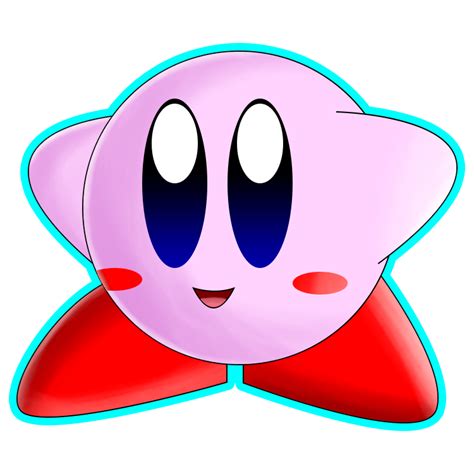 Random Kirby Drawing With Outline By Pupsdraws On Deviantart