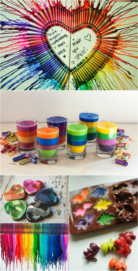 20 Creative Crayon Art Projects And Crafts That Are Stunningly