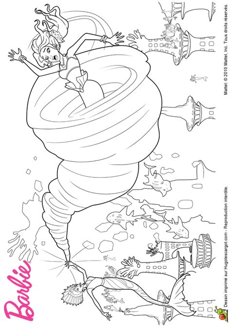 Dessin à colorier à imprimer barbie. 34 dessins de coloriage Barbie Sirène à imprimer