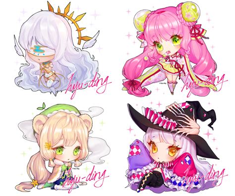 [commission] Chibi Batch 04 By Hyu Ding On Deviantart