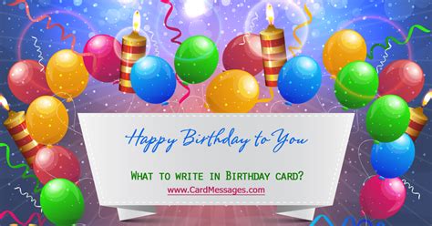 Here are 100 of the cutest birthday card messages for a boyfriend, which include sweet image cards to send to them with an email or in a facebook post. Birthday Card Messages. What to Write in a Birthday Card ...