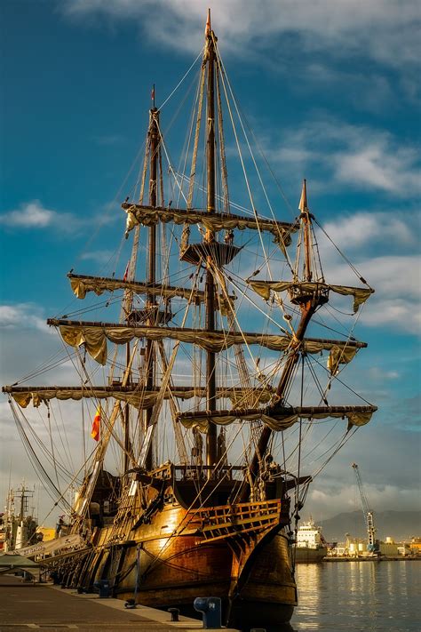 El Galeon 17th Century Spanish Galleon Replica In Malaga Port Spain