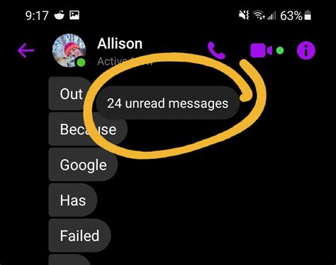 Jump To Unread Messages Button No Longer Available On Messenger For