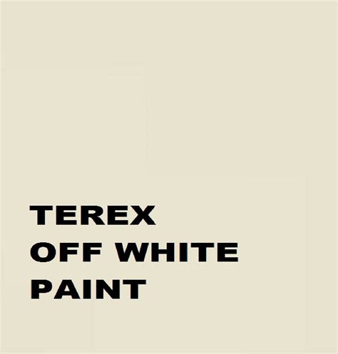 Terex Off White Paint Excavator Machinery 1lt Enamel Paint Brush Or