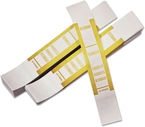 Pm Company Self Adhesive Currency Straps Mustard 10 000