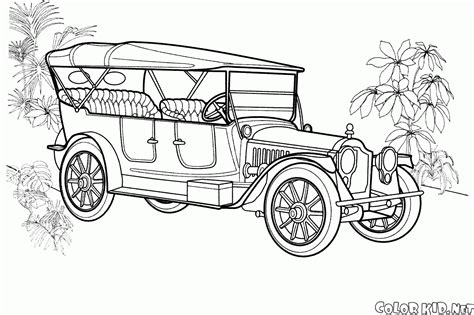 Coloring Page Antique Cars