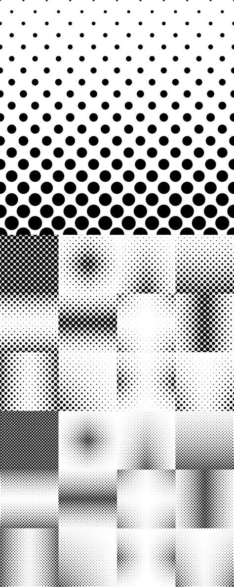 24 Dot Patterns Ai Eps  5000x5000 Monochrome Pattern Background