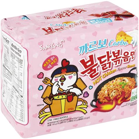 samyang buldak carbonara hot chicken ramen full packet made in korea ai contents