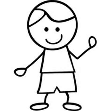 Download High Quality Stick Figure Clipart Little Boy Transparent Png
