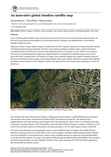 Pdf An Innovative Global Cloudless Satellite Map
