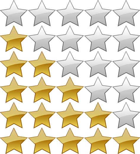 Clipart 5 Star Rating System