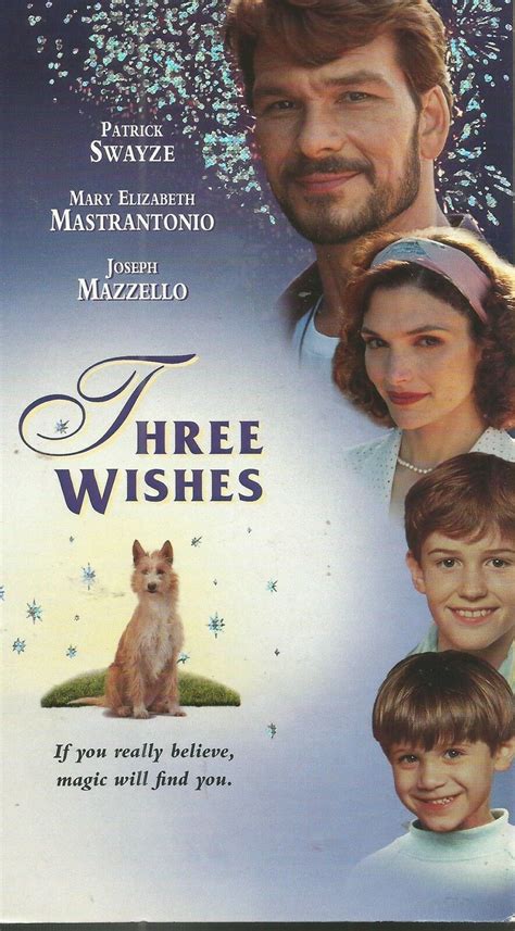 Three Wishes Vhs Tape Patrick Swayze Mary Elizabeth Mastrantonio