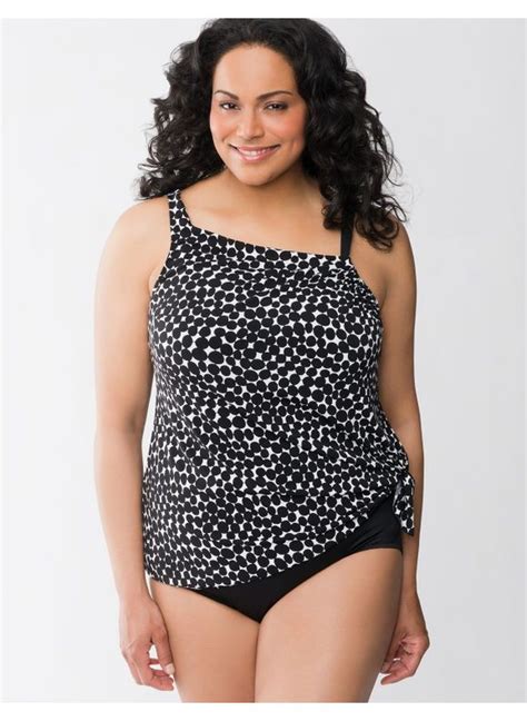 Lane Bryant Plus Size Brianna Swimdress By Miraclesuit Womens