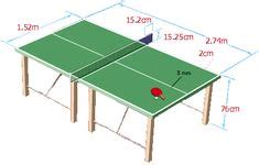 On the internet, you can find various tutorials to build your table. Ping Pong Table Dimensions | Ping pong table diy, Outdoor ping pong table, Ping pong table