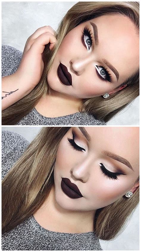 Extreme Cat Eyes And Chocolate Lips Glam Holiday Makeup Nickie