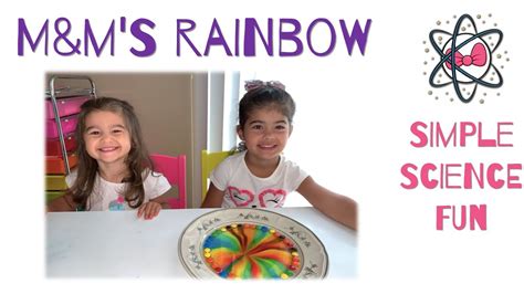 Easy Science Experiment With Candies Rainbow With Mandm For Kids
