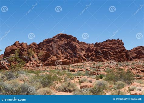 Ancient Rock Formation In Nevada Stock Image Image Of Park Covering