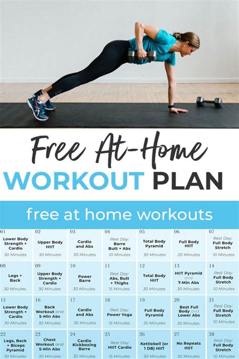 Free 30 Day Home Workout Plan Pdf Videos Nourish Move Love Kiến