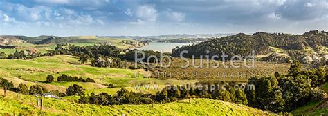 Pahi River Arm Of The Northern Kaipara Harbour Panorama Looking Over