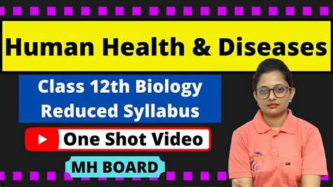 Human Health And Diseases Class 12th Biology One Shot Video Youtube