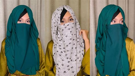 Party Niqab Tutorial Full Coverage Niqab And Hijab Tutorial Noshin Nower 💕 Youtube