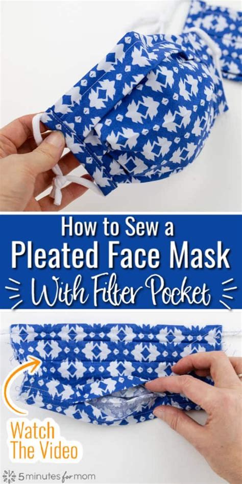 In this video i show you how to make a fabric face mask with filter pocket. How to Sew a Pleated Face Mask with Filter Pocket - Free Pattern and Tutorial - 5 Minutes for ...