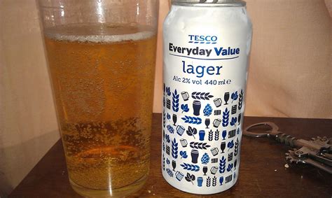 Booze Tesco Value Lager Review