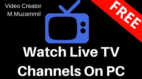 How To Watch Live Tv Channels On Pclaptop Youtube