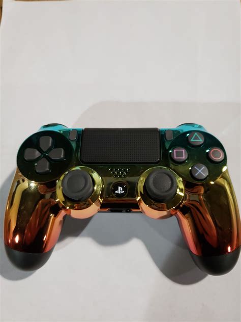 Custom Chrome New Ps4 Controller Ps4 Controller Cool Ps4 Controllers
