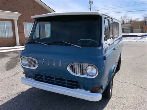 1966 Ford Econoline Super Cargo Van Old School Cruiser Inline 6 3 On